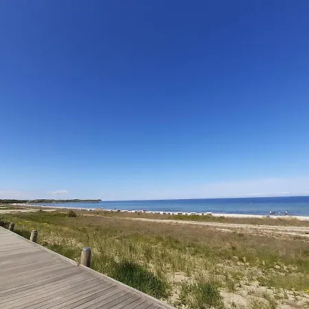 Lägenhet Strandvilla Hubertus - H7 - Maisonette Kandinsky Mit Seitlichem Meerblick Parkplatz Wlan Voll Ausgestattete Kueche Garten Grillplatz Waldbaden Familie Suedlage