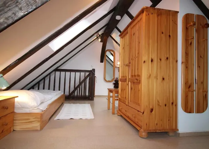 Appartement Strandvilla Hubertus - H7 - Maisonette Kandinsky Mit Seitlichem Meerblick Parkplatz Wlan Voll Ausgestattete Kueche Garten Grillplatz Waldbaden Familie Suedlage